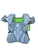 Used Maverik MX EKG Lacrosse Shoulder Pads Grey LG 11649-S000152563 View 2