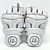 Used Warrior BURN Lacrosse Gloves Mens White And Grey MD 11805-S000076701 View 1