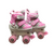 Used ADJUSTABLE QUAD SKATES Child Roller Quad Skates Pink Adjustable  11c - 1y View 1