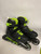 Used Rollerblade MICROBLADE 2-5 Junior Rec Fitness Skates Black Adjustable 11882-S000021713 View 2