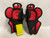 Used Pure Hockey PHX Youth Shin Guards Black And Red 8" 11855-S000200295 View 2