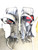 Used CCM Y T FLEX Goalie Leg Pads Youth White 24" 11860-S000305510 View 2