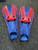 Used Body Glove Underwater Fins Red MD 10743-C000480939 View 1