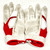 Used Marucci CREST BB/SB Batting Gloves White And Red SM 11805-S000077286 View 2