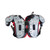 Used Riddell JPX AP PADS SMALL 34-36 FB Shoulder Pads Grey SM 11708-S000191808 View 3