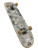 Used Mystery PHANTOM CHECKERBOARD Complete Skateboard White 8" 11856-S000027404 View 2