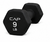 New Cap Barbell Neoprene Dumbbell 9 LB Black View 1