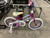 Used Huffy SEA STAR 12 Training Wheel Bike Girls White 16" 11614-S000233298 View 1