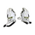 Used STX CELL VI Lacrosse Gloves Mens White LG 11458-S000126059 View 1