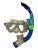 Used US Divers COZUMEL Dive Mask Royal Blue w/ Snorkel 11731-S000162269 View 2