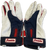 Used Franklin BB/SB Batting Gloves White/Red/Navy MD 11897-S000153340 View 2