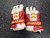 Used Brine KING Lacrosse Gloves Mens Red And White 13" (Holes) 11849-S000038324 View 1
