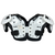 Used Schutt BLOCKER JR Football Shoulder Pads White XS 11218-S000423166 View 2