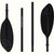 New Retrospec Coaster 4-Piece Paddle 11820-6016391 View 1