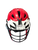 Used Cascade CLH2 Lacrosse Helmet Red And White SM 11166-S000130474 View 1