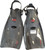 Used Tusa Underwater Fins Black LG View 1