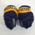 Used Bauer JR PREDS 10 IN HOCKEY GLOVES Junior Gloves Navy Blue 10" 11752-S000076187 View 1