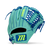 A turquoise and blue 11.75-inch Marucci infield and pitcher glove with a T-Web  View 2