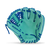 A turquoise and blue 11.75-inch Marucci infield and pitcher glove with a T-Web  View 1