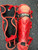 Used All-Star LG912PS Catchers Leg Guards Red Intermed 11162-S000450612 View 1