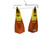 Used TYR ORG/YEL FINS SIZE 1-3 Underwater Fins Orange S/M 11347-S000267037 View 1
