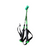 Used Rossignol SKI POLES ADJ 70-100CM Boys DH Ski Pole Green Snow Shoe Pole 11617-S000343679 View 2