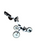 Used Clicgear 3.5 3 Wheeled Golf Pull/Push Cart *No Brakes* 11692-S000149632 View 1