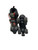 Used OBX ADJUSTABLE ROLLER SKATES JUNIOR Junior Roller Quad Skates Black Adjustable 11347-S000267236 View 3