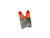 Used Underwater Fins Orange SM 11917-S000015546 View 1