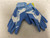 Used Nike ALPHA 2.0 BB/SB Batting Gloves White And Royal Blue LG 11855-S000202317 View 1