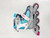 Used DBX ADJ 1-4 Junior Rec Fitness Skates Carolina Blue Adjustable 11860-S000307781 View 2