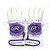 Used Rawlings YOUTH BB/SB Batting Gloves White And Purple LG 11805-S000079279 View 1