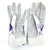 Used Rawlings YOUTH BB/SB Batting Gloves White And Purple LG 11805-S000079279 View 2