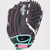 The back of a black/mint/pink 12-inch Rawlings Sure Catch softball glove View 3
