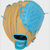 Camel back of a Rawlings Flex Palm Series 10-inch Youth Baseball Glove with a Columbia Blue Rawlings patch  View 3
