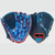 Two images showing the palm and back of a navy/tie-dye Rawlings Flex Palm Series 11-inch Youth Baseball Glove View 1