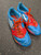 Used Adidas Soccer Cleats Red And Navy Blue Junior 02 11821-S000031907 View 1