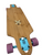Used Arbor Bamboo Zeppelin 32" Cruiser Drop Through Longboard Complete Skateboard Featuring Artist Zoe Keller 11731-S000163968 View 1
