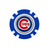New J&M Golf MLB Poker Chip Golf Ball Marker- Chicago Cubs View 1