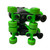 Used RollerDerby ADJ QUAD SKATES 3-6 Junior Roller Quad Skates Green Junior 03 11484-S000303127 View 10