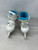 Used DBX BLITZ ADJ 10-13 Girls Softboot Skate Carolina Blue And White Adjustable 11836-S000037934 View 2