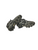 Used Nike ALPHA Jr FB Cleats Black Junior 05 11479-S000421491 View 3