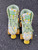 Used RollerDerby PINEAPPLE SKATES Senior Roller Quad Skates White Adjustable 11849-S000039437 View 1