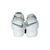 Used Nike VAPOR Lacrosse Arm Pads/Guards White ADT MD 10292-S000331883 View 1