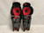 Used CCM QLT Senior Shin Guards Black And Red 15" 11855-S000203124 View 2