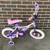 Used Huffy PRINCESS GLITTER 12IN TRAINING BIKE Training Wheel Bike Girls Purple 12" 11752-S000077134 View 1