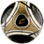 Champro Orbit Size 3 Soccer Ball, Black/Vegas Gold View 2