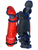 Used USA FORCE 3 SHINGUARDS Catchers Leg Guards Red Adult 11706-S000376915 View 2