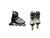 Used Rollerblade ROLLERBLADES Senior Roller Quad Skates Gun Metal Grey Senior 9 11917-S000016867 View 1