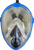 Used Underwater Mask Royal Blue Full Face View 1